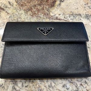 Prada Saffiano Tri-fold Wallet